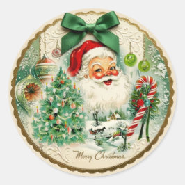 Pegatina Redonda Nostalgic Kitschmas