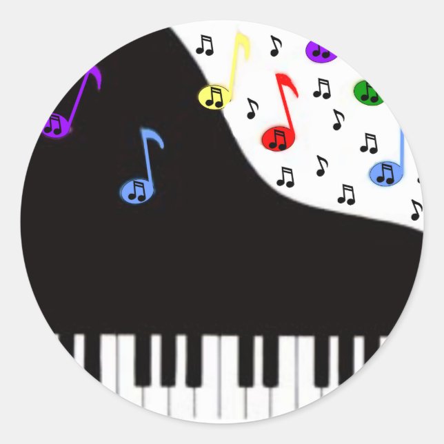 Pegatina Redonda Nota de agradecimiento (Anverso)