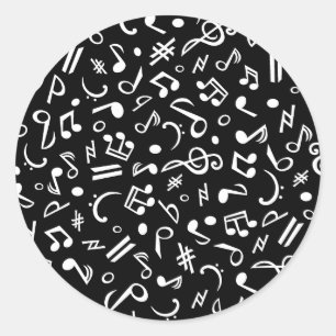 Pegatina Redonda notes_wb