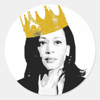 Pegatina Redonda Notorio Kamala Harris