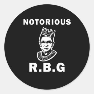 Pegatina Redonda Notorio RBG