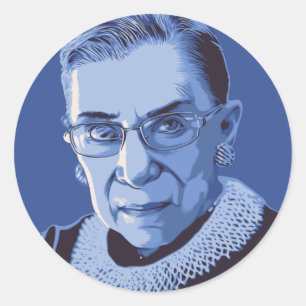 Pegatina Redonda Notorio RBG