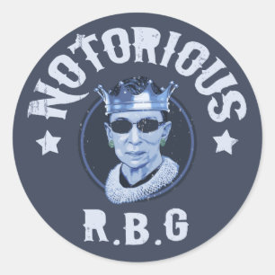 Pegatina Redonda Notorio RBG III