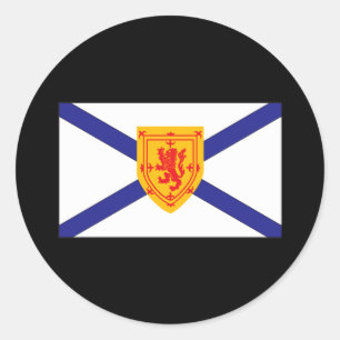 PEGATINA REDONDA NOVA SCOTIA FLAG