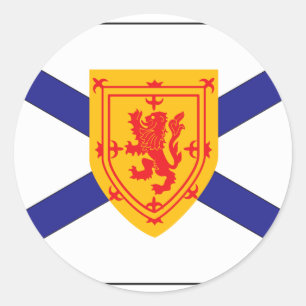 PEGATINA REDONDA NOVA SCOTIA FLAG