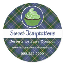 Nova Scotia Tartan Plaid Cupcake Bakery Classic Ro