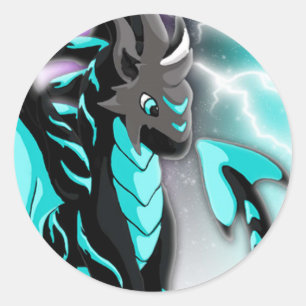 Pegatina Redonda Novastorm Dragon