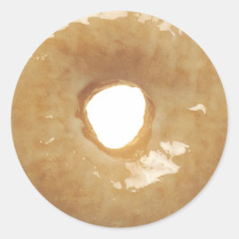 Pegatina Redonda Novedad Glazed Donut