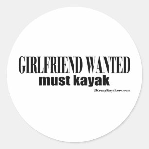 Pegatina Redonda novia buscada