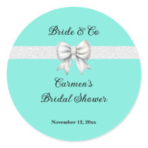 Novia y Cía. Lazo de novia con purpurina blanca en