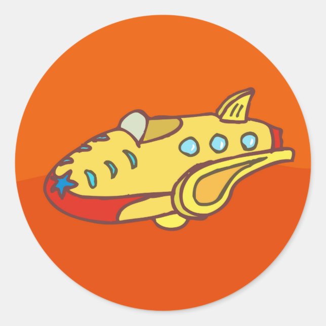 Pegatina Redonda NOVINO Super Jet (Anverso)