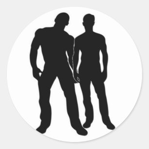 Pegatina Redonda Novios