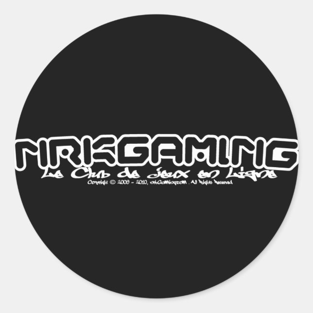 Pegatina Redonda nrkGaming CJL-2011WT (Anverso)