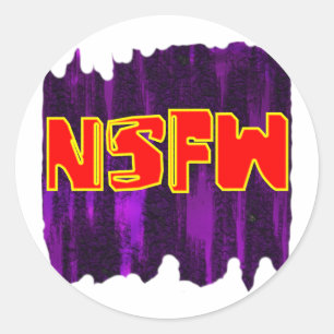 PEGATINA REDONDA NSFW