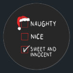 Pegatina Redonda Ntrina Lista Niza Dulce Noche Innocent Hombres Muj<br><div class="desc">Ntrina Lista Niza Dulce Navidad Inocente Hombres Mujeres Navidades</div>