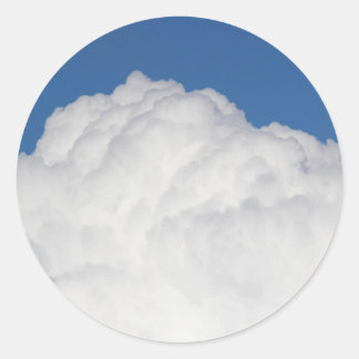 Pegatina Redonda Nube de cúmulos