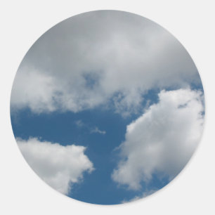 Pegatina Redonda nubes