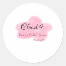 Nubes nueve rosa pastel despedida de soltera nombr