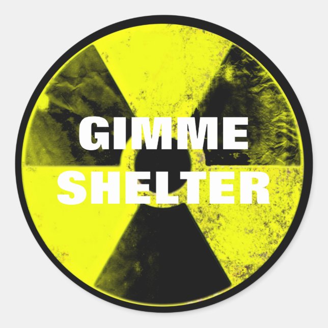 Pegatina Redonda nuclear weapons (Anverso)