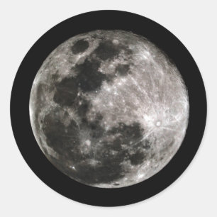 Pegatina Redonda Nuestra Luna