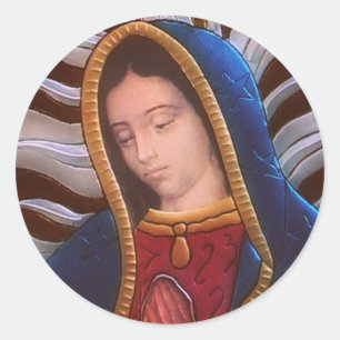 PEGATINA REDONDA NUESTRA SEÑORA DE GUADALUPE