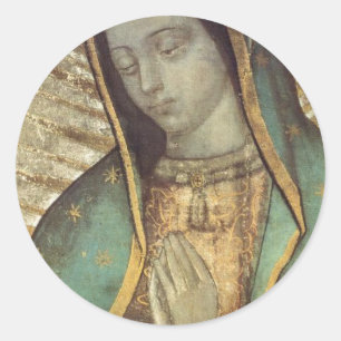 PEGATINA REDONDA NUESTRA SEÑORA DE GUADALUPE