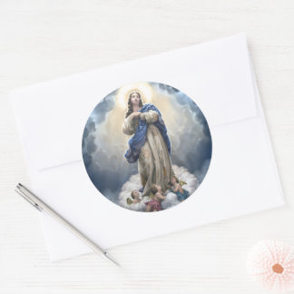 Pegatina Redonda Nuestra Señora de la Asunción