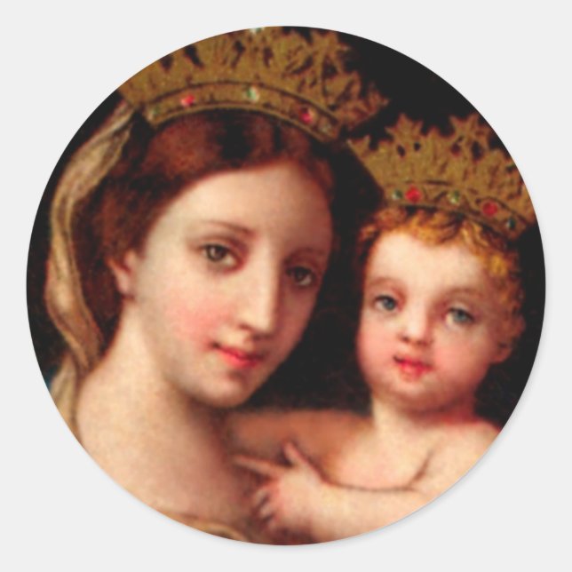 Pegatina Redonda Nuestra Señora de la Confianza