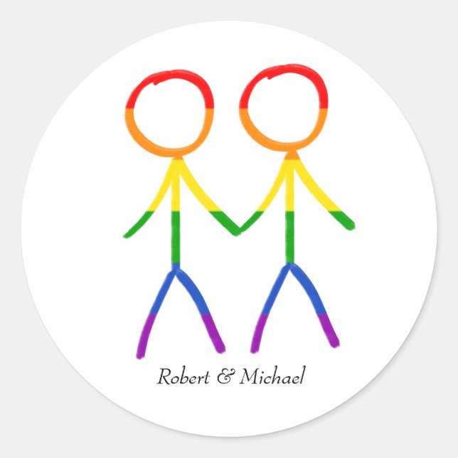 Pegatina Redonda Nuestro Día Especial (Anverso)