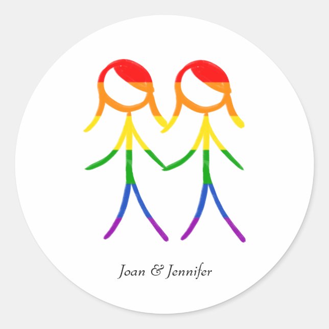 Pegatina Redonda Nuestro Día Especial (Anverso)