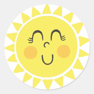 Pegatina Redonda Nuestro pequeño sol