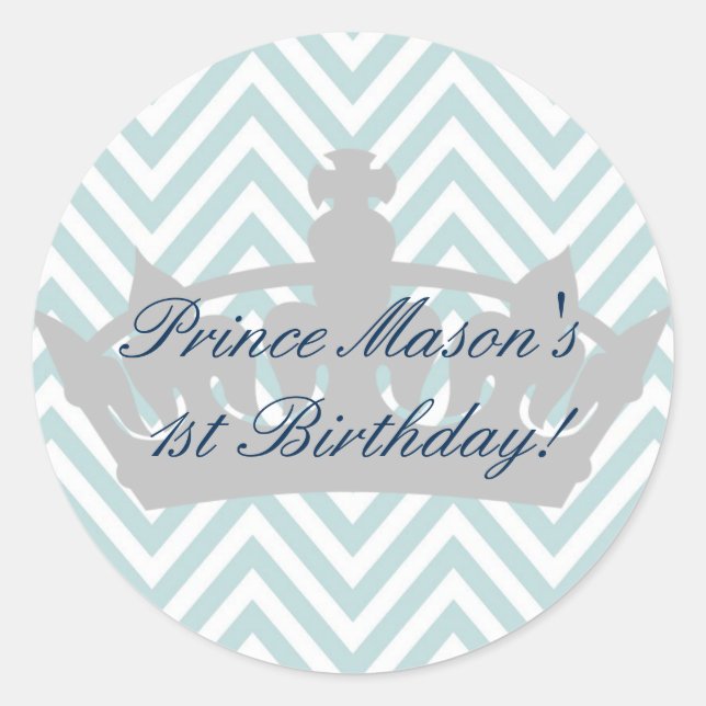 Pegatina Redonda Nuestro Principito se está convirtiendo en Pegatin (Anverso)