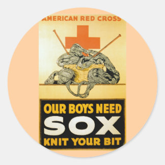 Pegatina Redonda Nuestros Niños Necesitan Sox ~ Amar Su Boca
