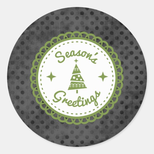 Pegatina Redonda Nuestros stickers de Navidad (2) (Anverso)