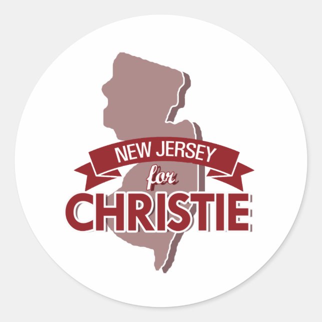 Pegatina Redonda NUEVA JERSEY PARA CHRISTIE -.png (Anverso)