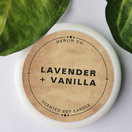 Pegatina Redonda Nueva Moda casera de vaina de soja de cartón