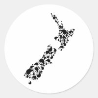 NUEVA ZELANDIA - lleno de kiwis - negro