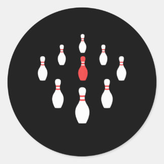 Pegatina Redonda Nueve Bolas Nueva Bandeja De