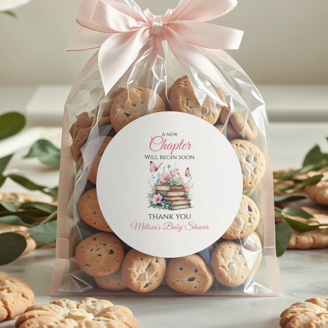 Pegatina Redonda Nuevo capítulo Chica rosa libro de historias Baby  (Subido por el creador)