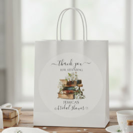 Pegatina Redonda Nuevo Capítulo Comienza Libro Desayuno de Despedid
