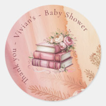 Nuevo capítulo comienza Libros florales Baby Showe