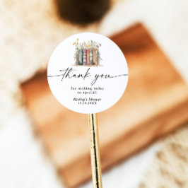 Pegatina Redonda Nuevo capítulo comienza, Wildflower Despedida de s