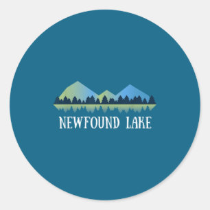 Pegatina Redonda Nuevo Hampshire Newfound Lake Nh _1 