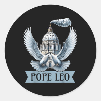 Pegatina Redonda Nuevo León del Papa 2025