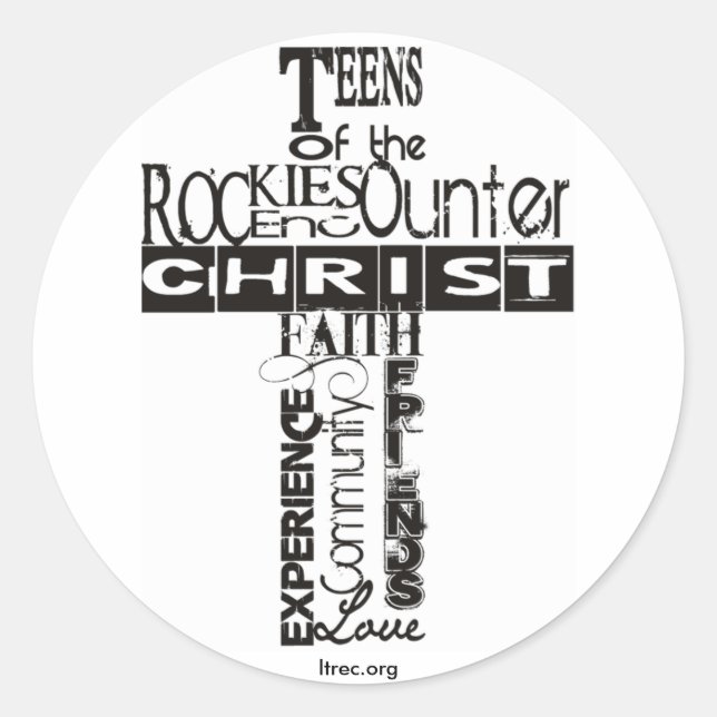 Pegatina Redonda Nuevo logotipo - simplificado (Anverso)