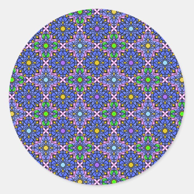 Pegatina Redonda Nuevo Mandala 2 (Anverso)