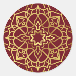 Pegatina Redonda Nuevo Mandala 4