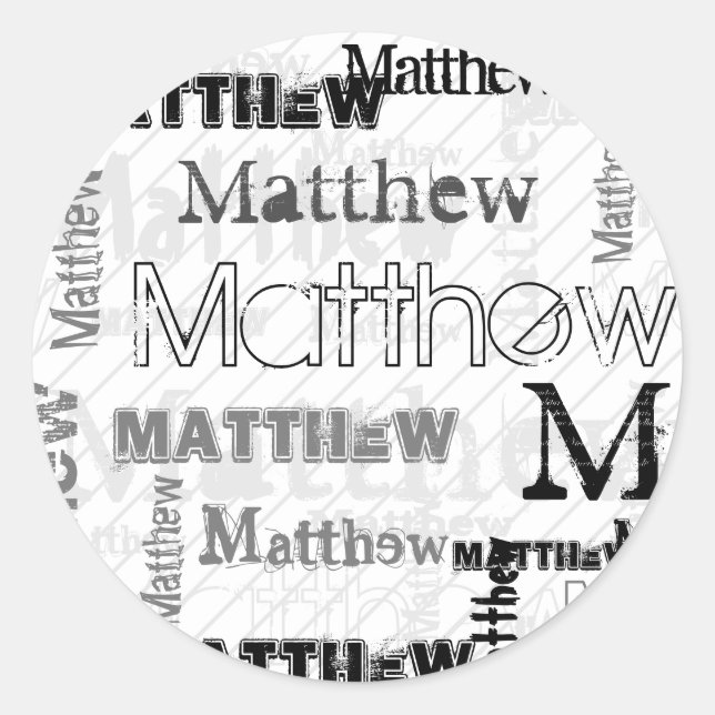 Pegatina Redonda ¡NUEVO! NOMBRADO A Niños De Moda (Anverso)