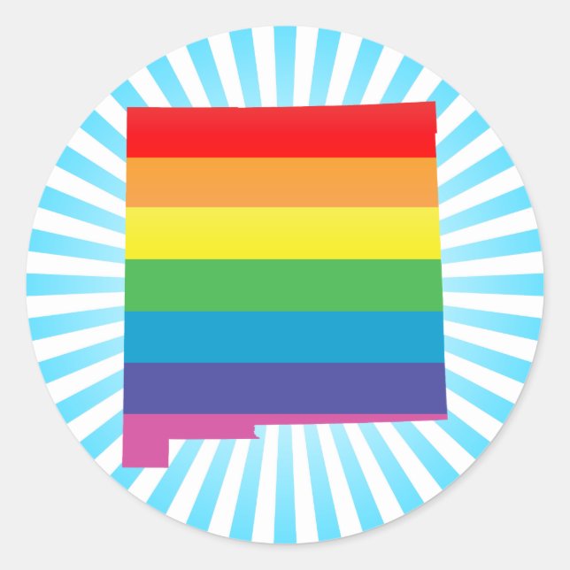 Pegatina Redonda nuevo orgullo méxico. (Anverso)