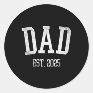 Pegatina Redonda Nuevo Papá Este. 2025